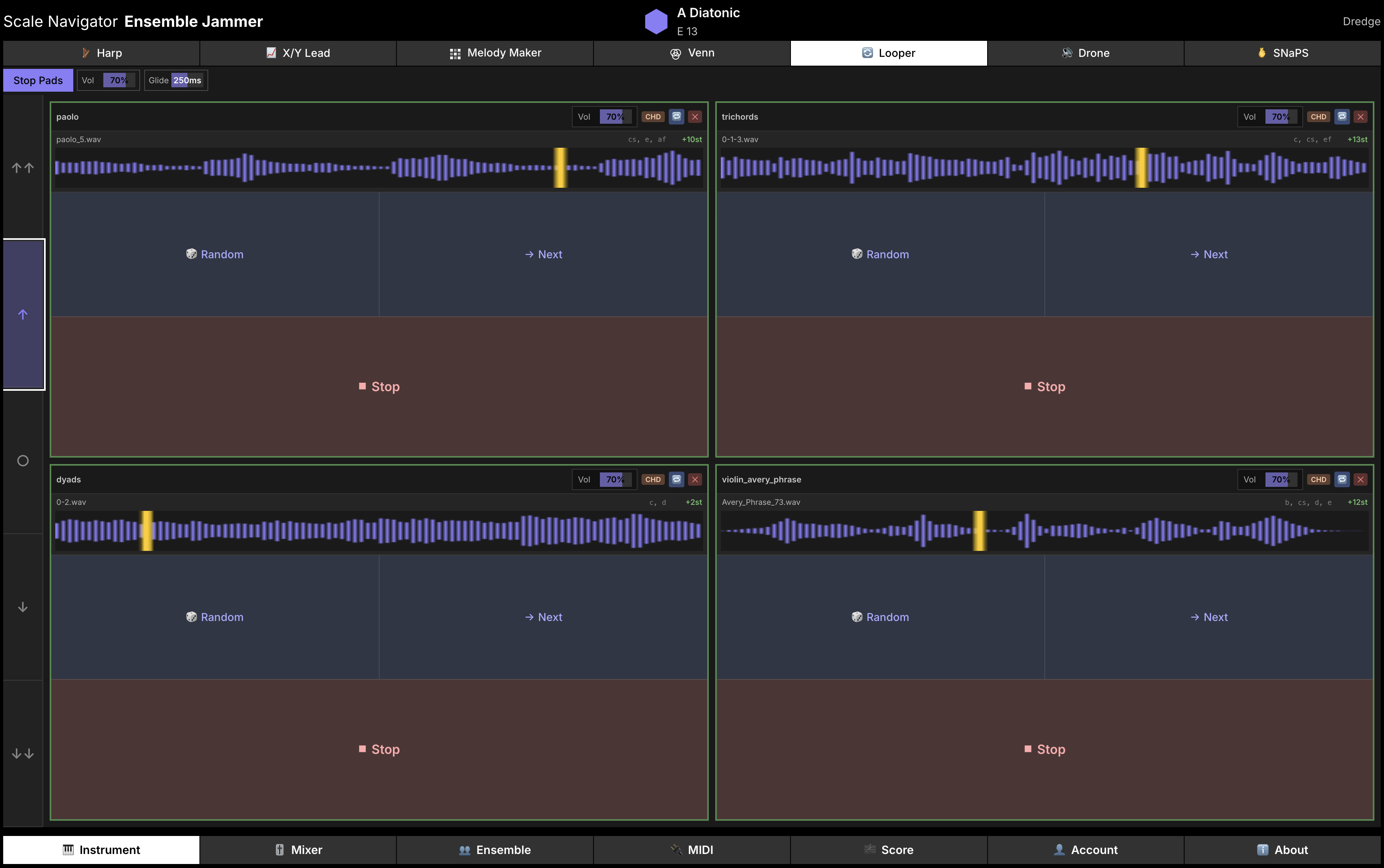 Ensemble Jammer scales